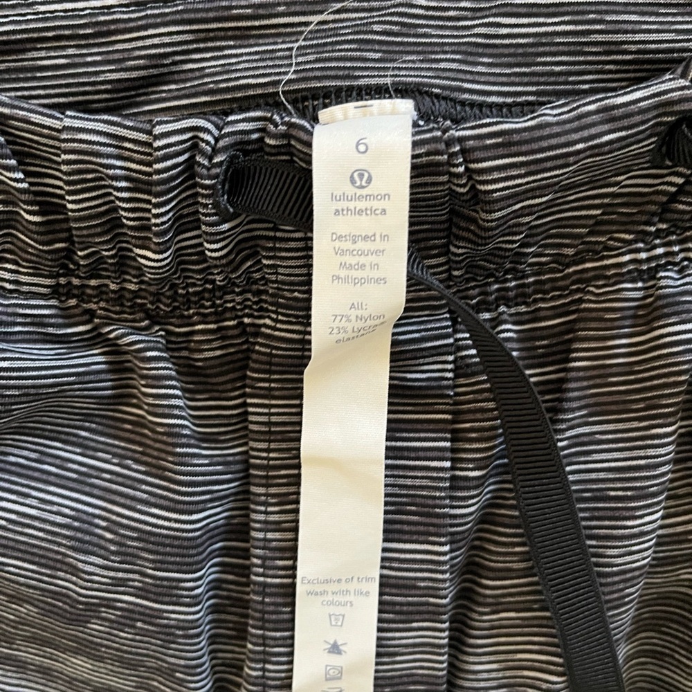 Lululemon On The Fly Pant Black Slate Size 6 28 Inch - Picture 8 of 8